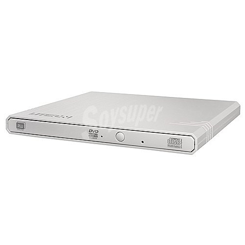 Grabadora de DVD externa liteon eBAU108 portátil, conexión USB 2.0, DVD Super Multi DL