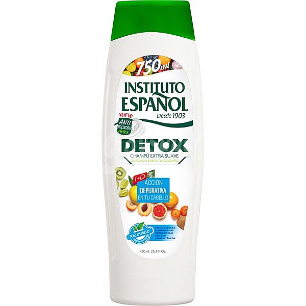 Champú extra suave con acción depurativa detox