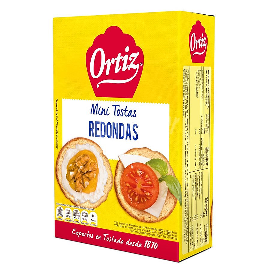 Tostadas mini redondas extrafinas