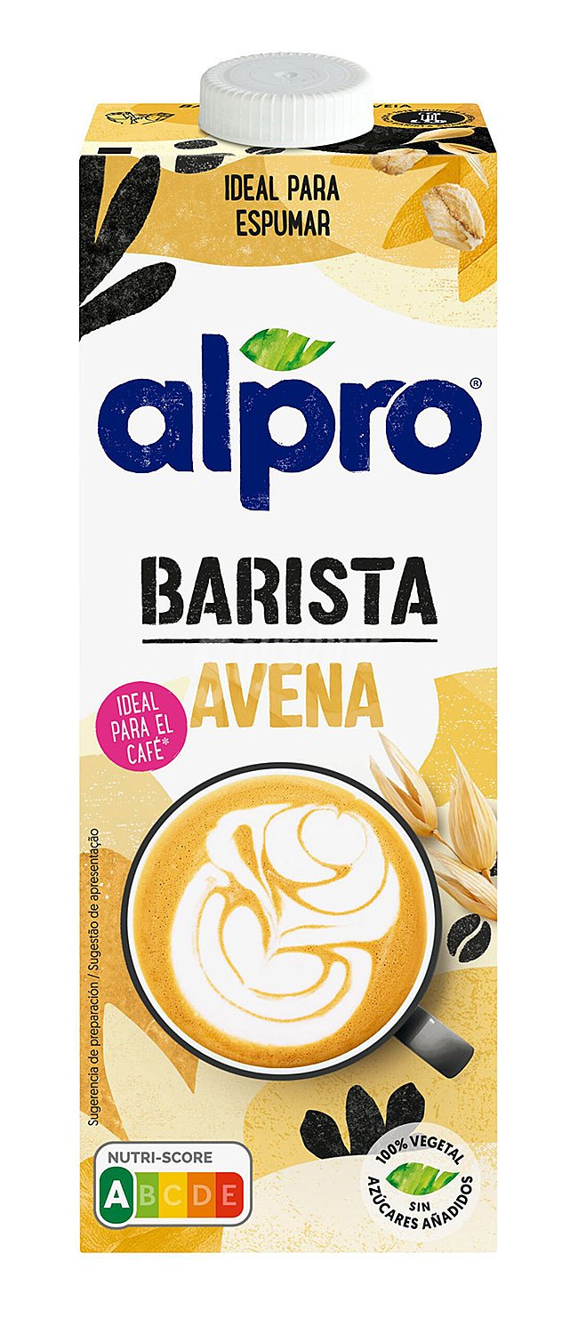 Bebida de avena especial para café