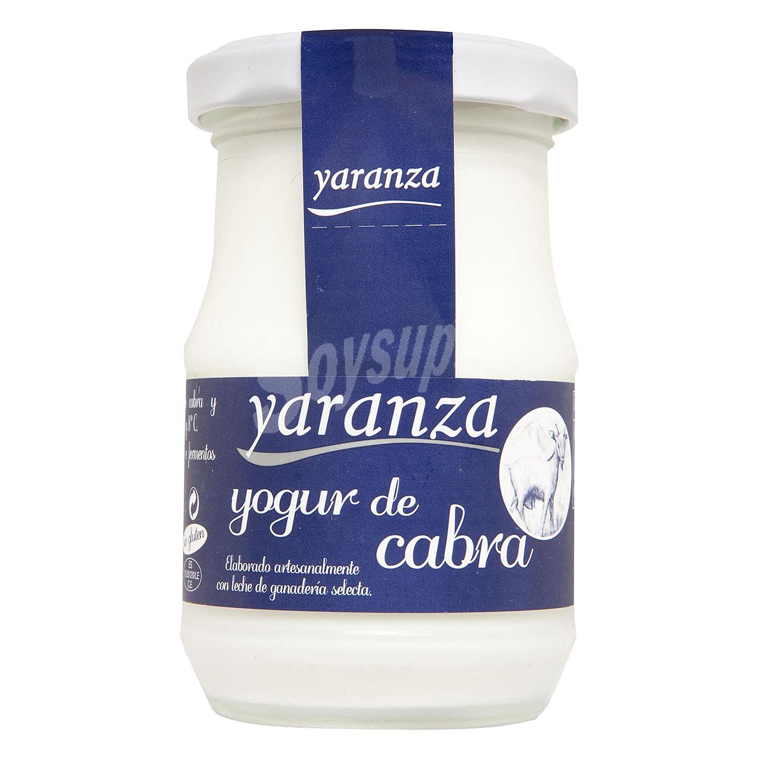 Yogur de cabra natural Yaranza sin gluten