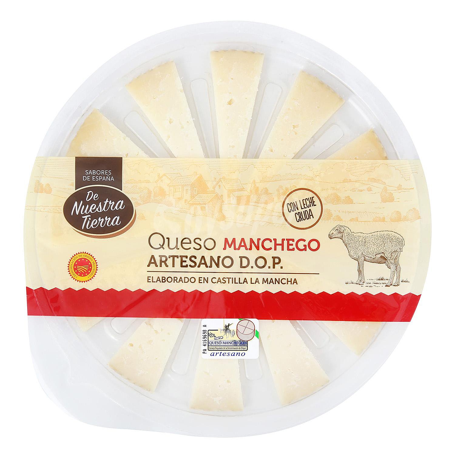 Queso de oveja curado manchego artesano D.O.P. De Nuestra Tierra