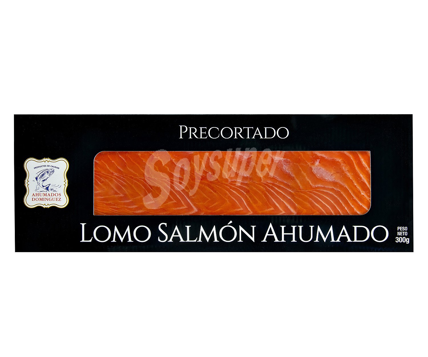 Lomo de salmón ahumado precortado