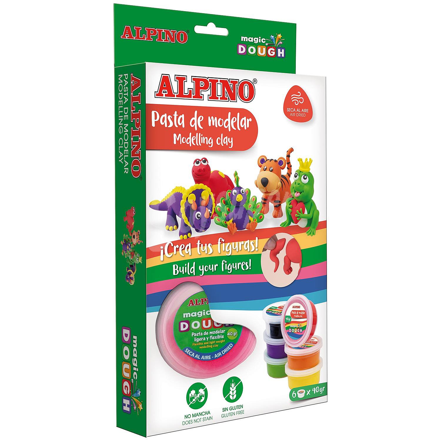 Pasta de modelar Magic Dough Funny Animals, de 40 G