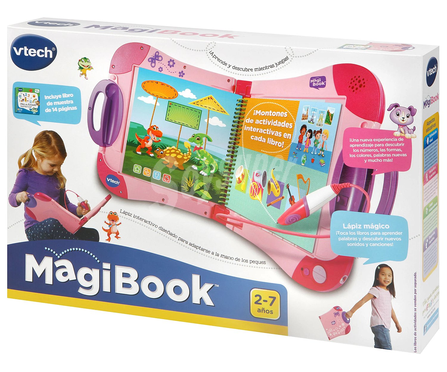 Magibook, juego electrónico educativo y evolutivo con libros interactivos, vtech