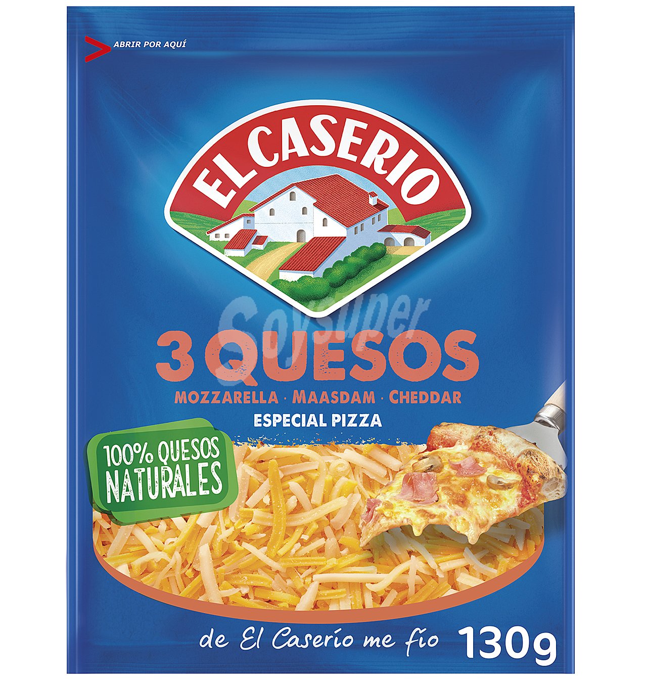 Queso especial pizza 3 quesos rallado