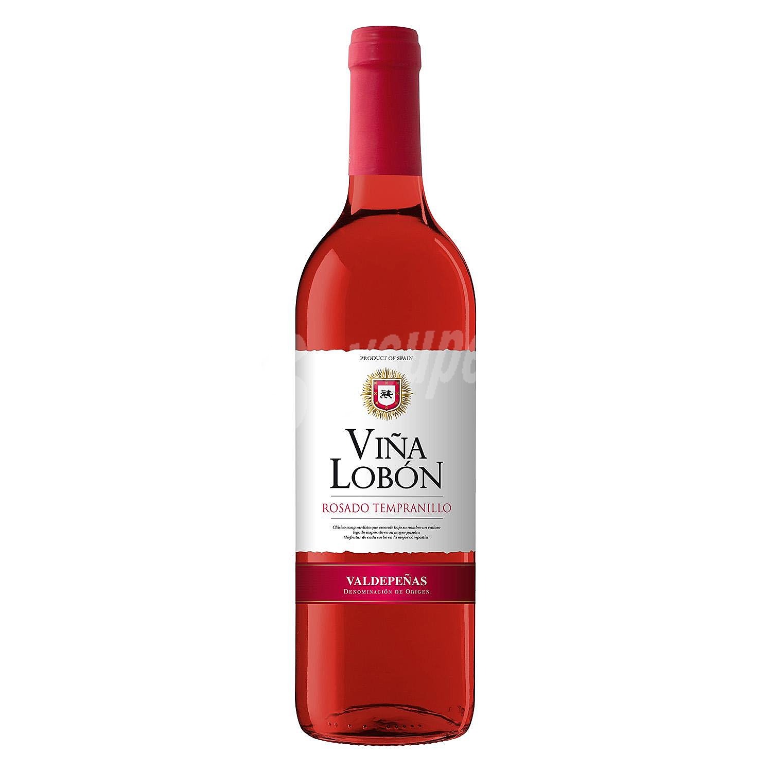 Vino D.O. Valdepeñas Rosado tempranillo Viña Lobón