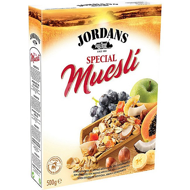 Cereales muesli con frutos secos