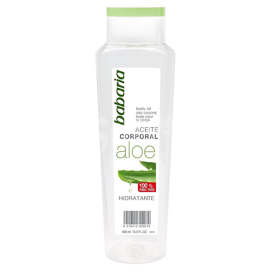 Aceite corporal con aloe vera