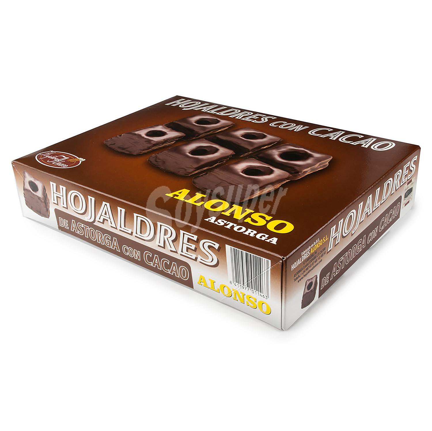 Hojaldres de Astorga con cacao sin lactosa