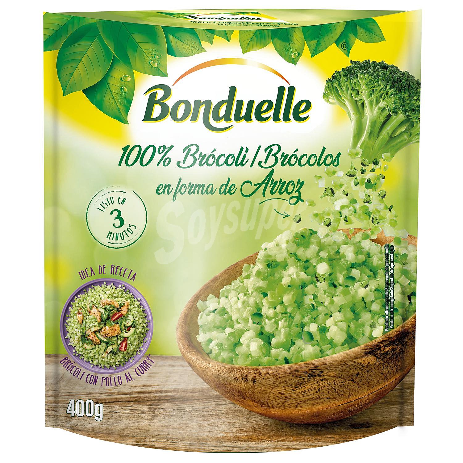 Brócoli 100% en forma de arroz Bonduelle