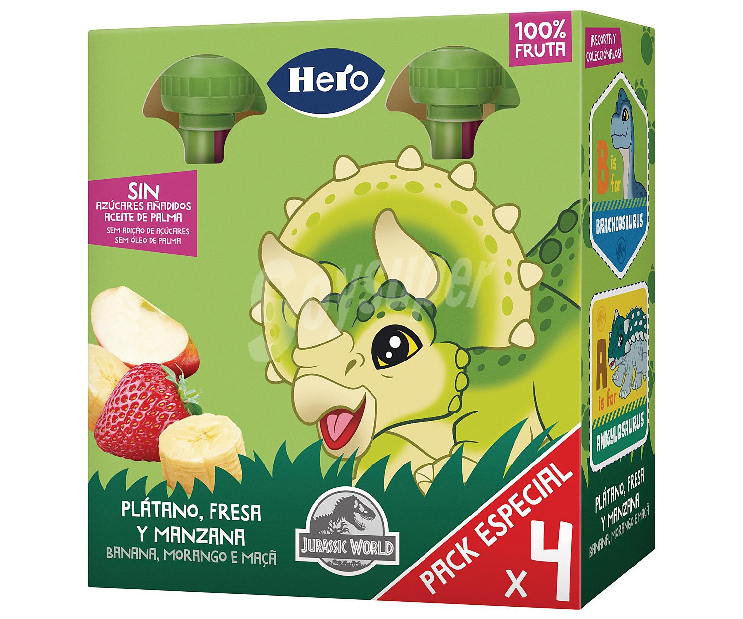 Hero Bolsitas de fruta (plátano, fresa y manzana) a partir de 12 meses hero ¡Mi fruta!