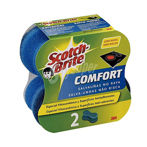 Scotch-brite Estropajo de fibra con esponja especial+ scotch brite Confort