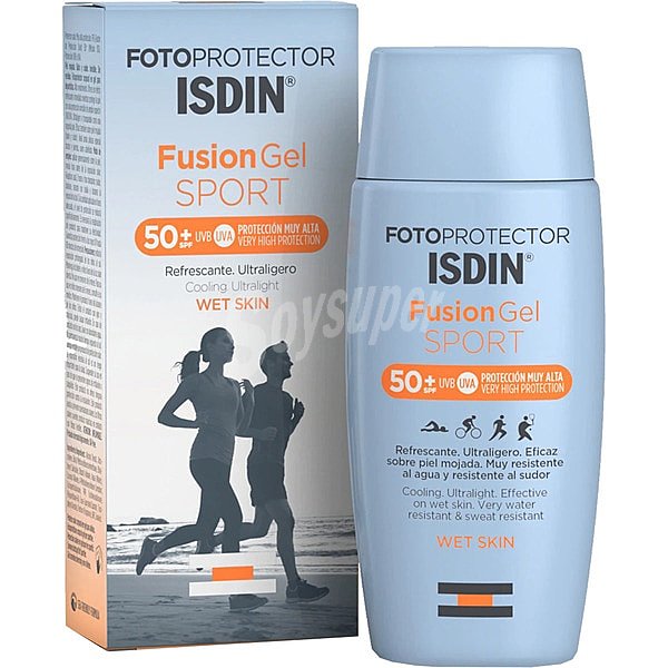 Fusion gel fotoprotector solar SPF50+ refrescante y resistente al agua