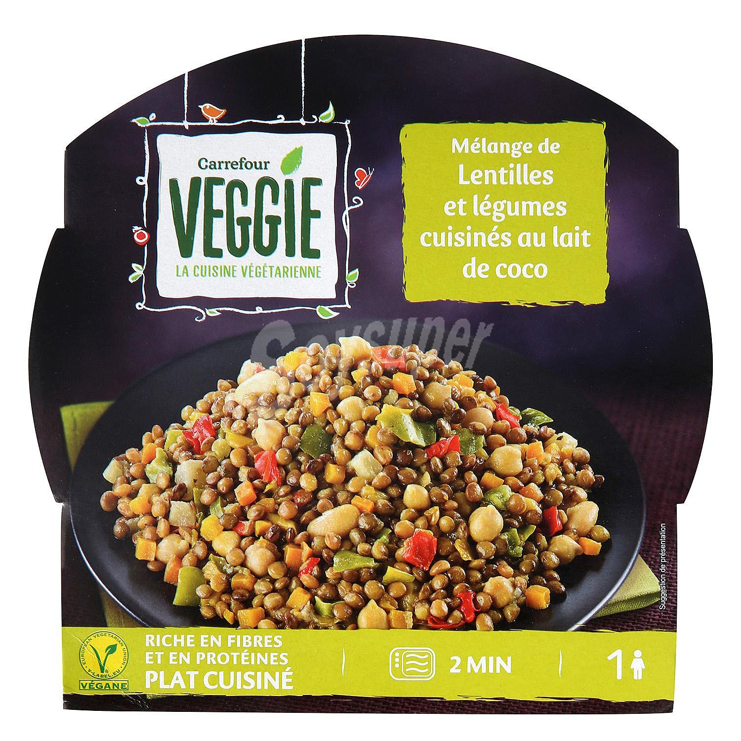 Mélange de lentejas y légumes Carrefour Veggie