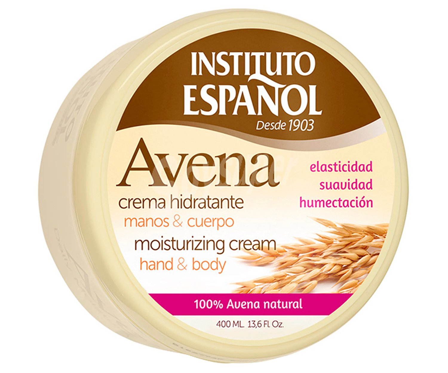 Instituto español Crema hidratante corporal y de manos con avena 100% natural instituto español