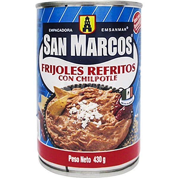 Frijoles refritos con chilpotle