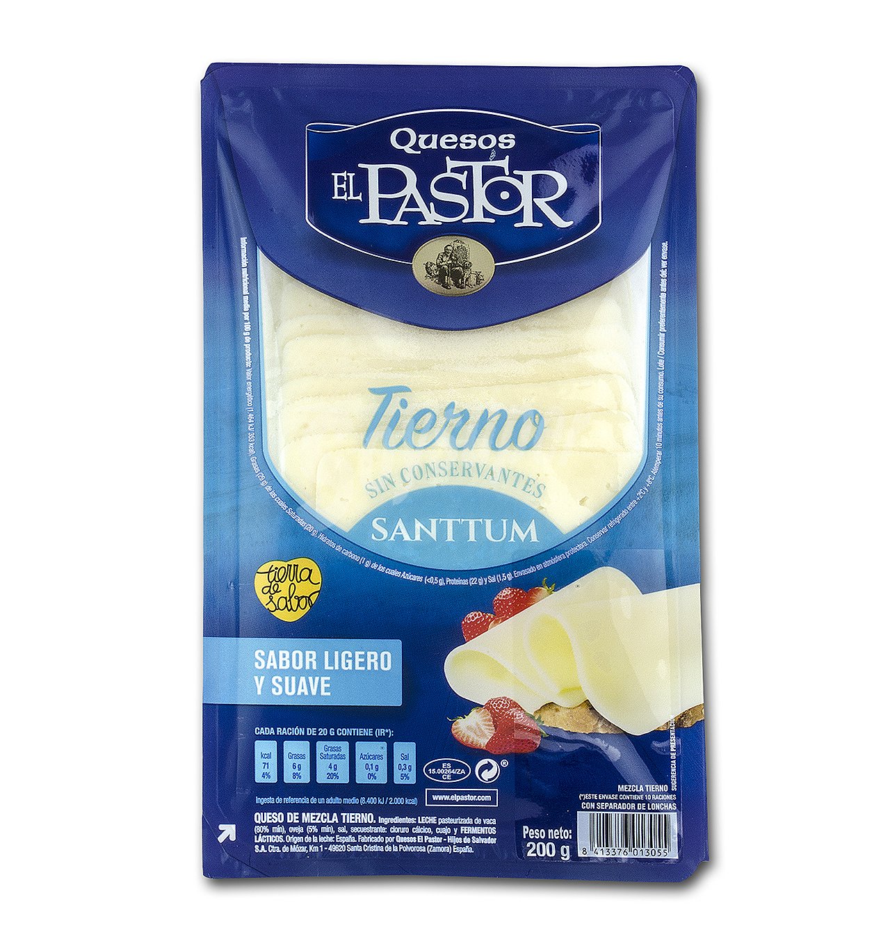 Queso el pastor tierno lonchas