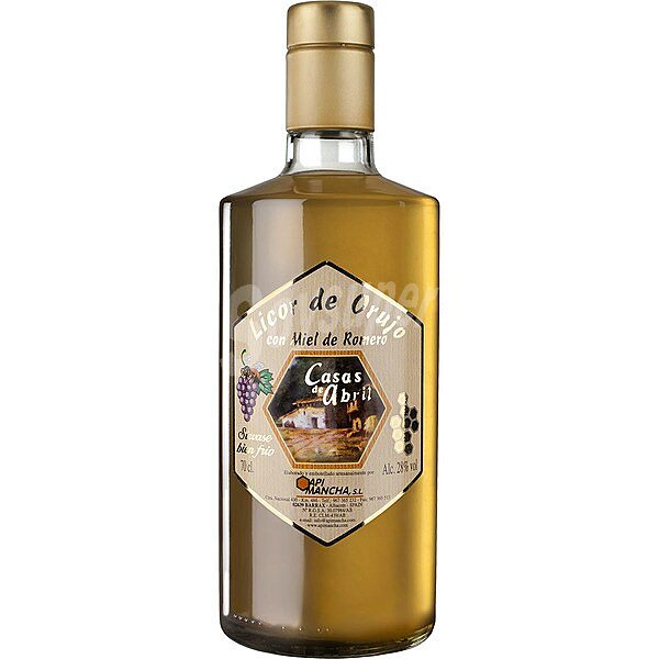 Licor de orujo con miel de romero