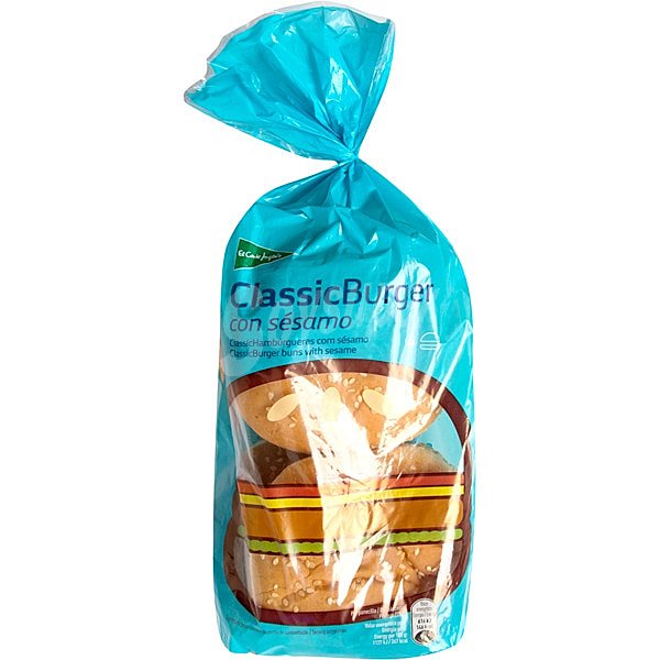 pan de hamburguesas classic con sésamo bolsa 220 g