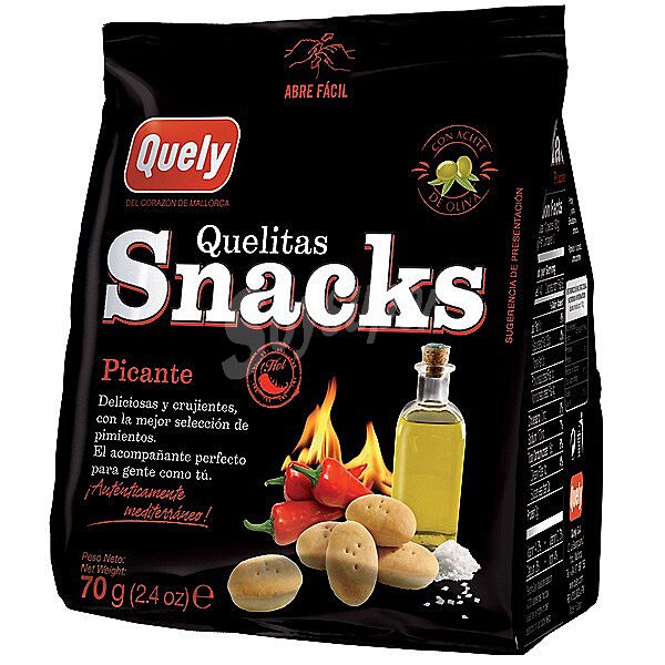 Quelitas Snacks picantes crackers