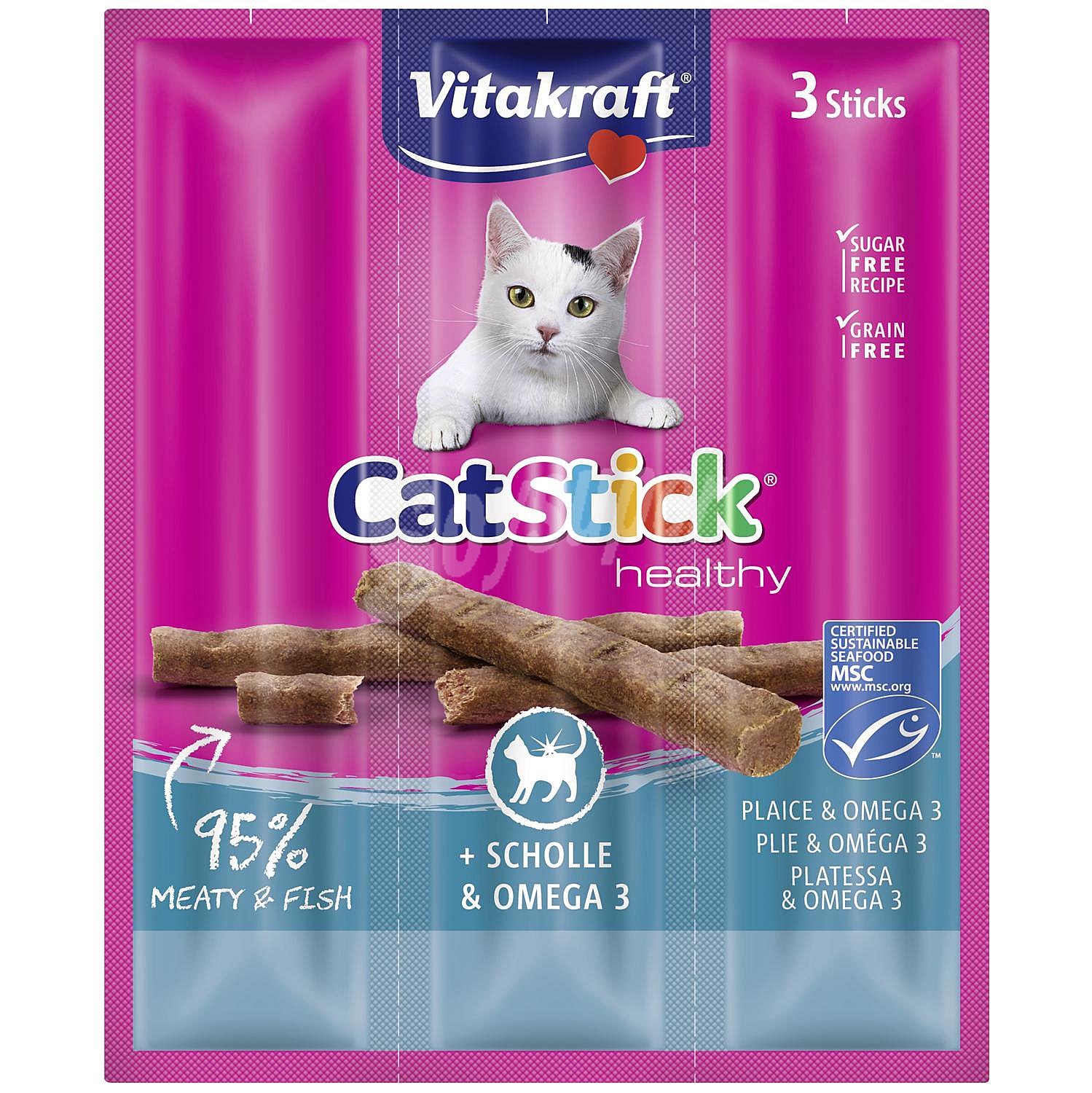 Snack stick mini pescado omega 3 para gato adulto Cat Stick