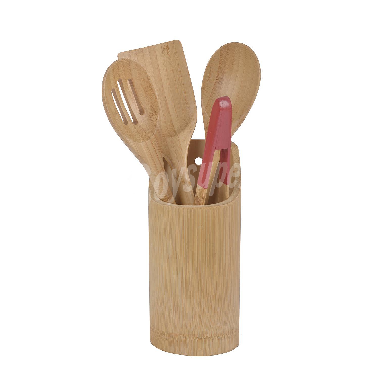 Set de 5 Utensilios Bambú Haiko San Pietro