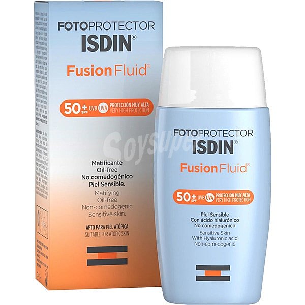 Isdin Protector solar especial para pieles sensibles y con factor de protección 50+ (muy alto) isdin Fusion fluid