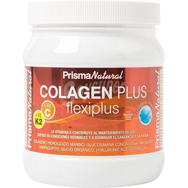 Colágeno Plus Flexiplus para el cuidado de huesos, cartílagos y piel sabor naranja