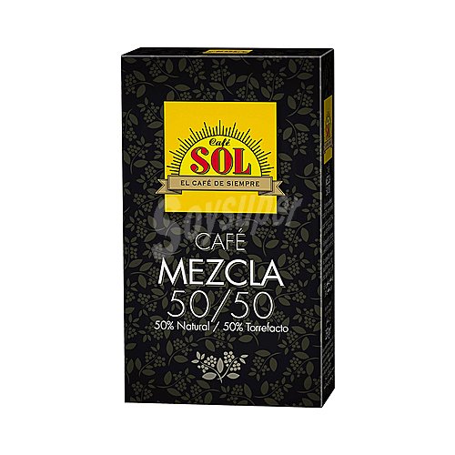 SOL Café molido mezcla, 50 % natural- 50 % torrefacto SOL