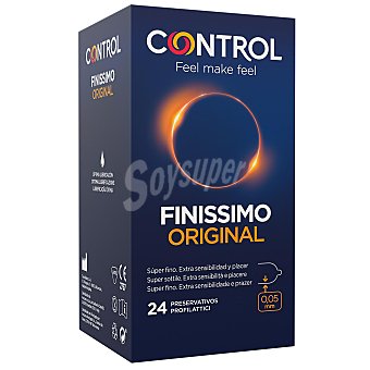 Preservativos lubricados finos, con un ajuste perfecto finissimo original