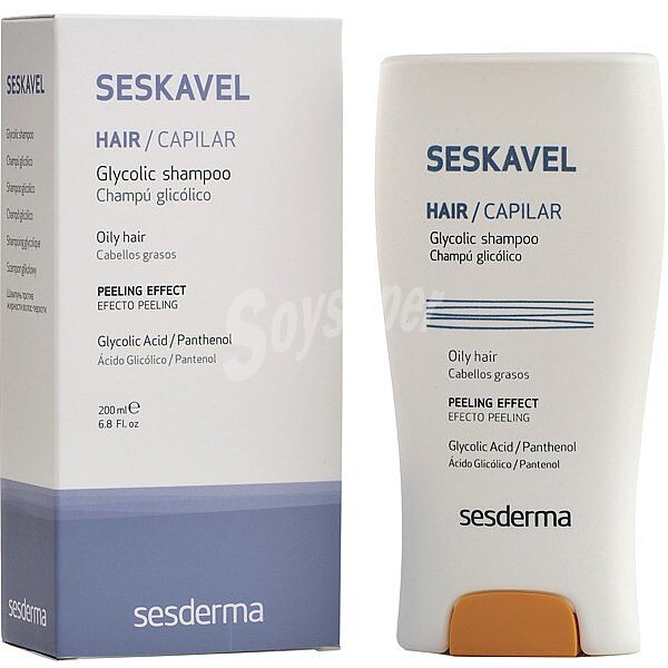 Seskavel champú glicólico para cabellos grasos efecto peeling