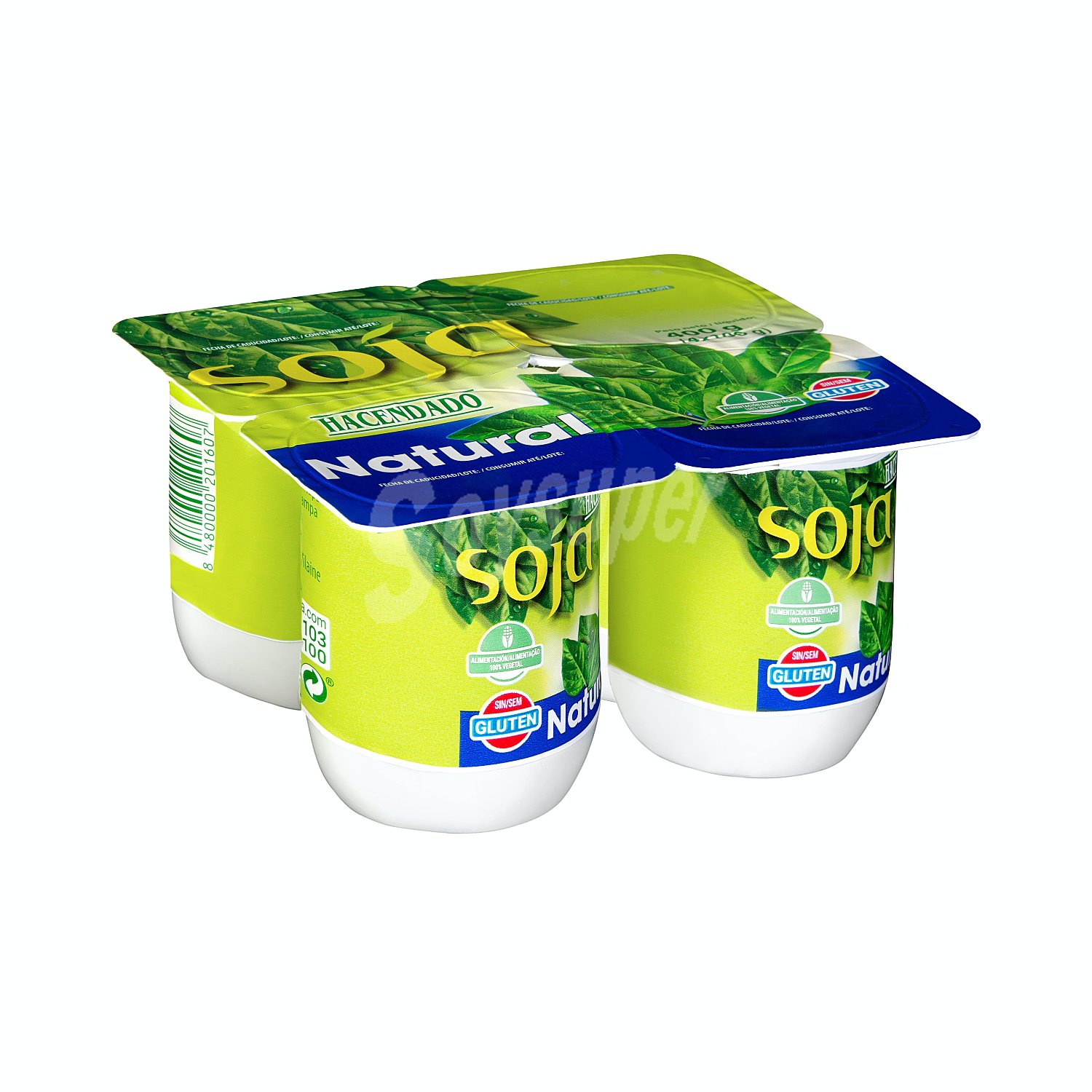 Postre de soja natural