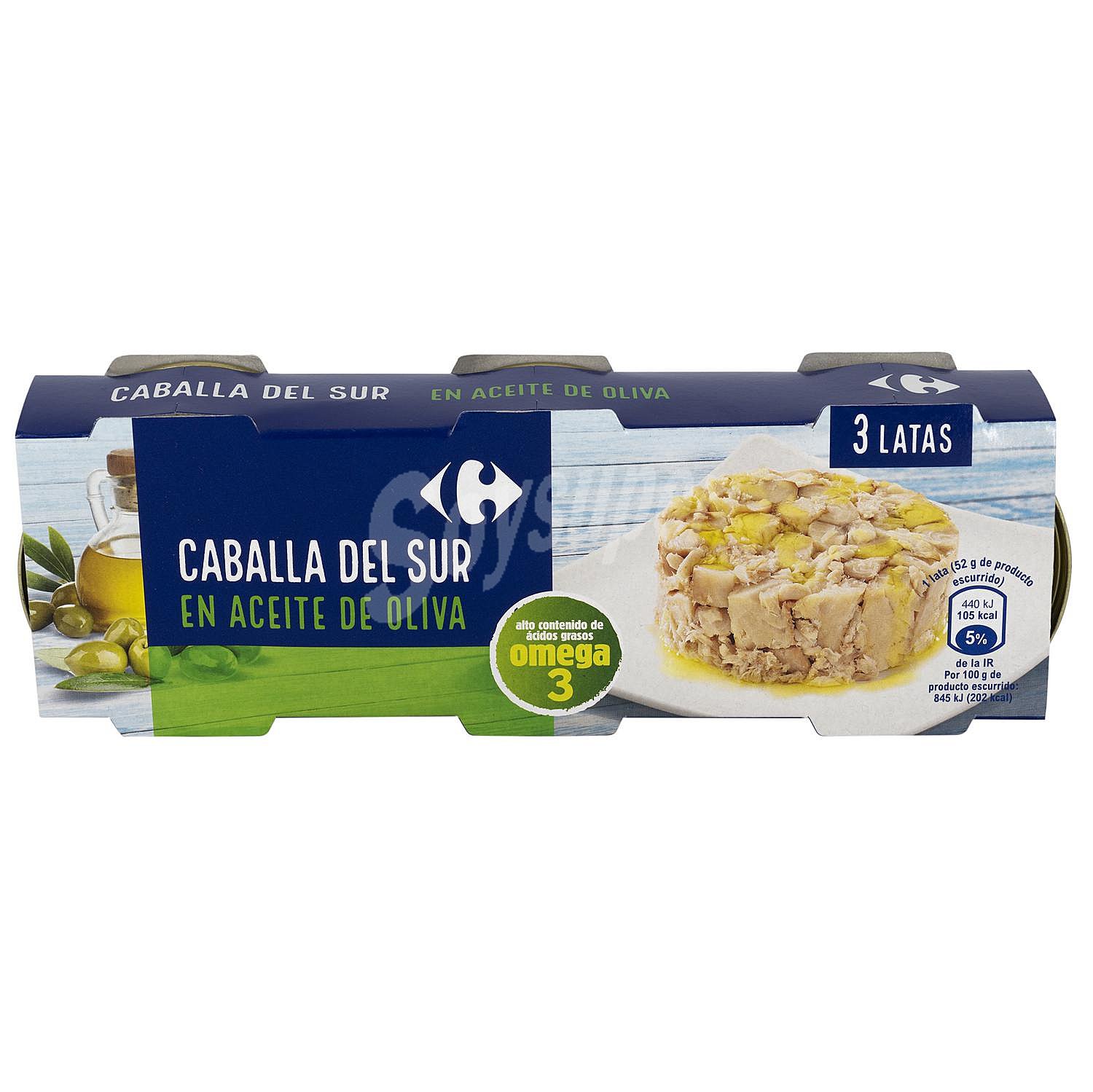 Caballa del sur en aceite de oliva Carrefour