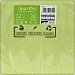 Servilletas de papel compostables efecto textil verdes 40x40 cm