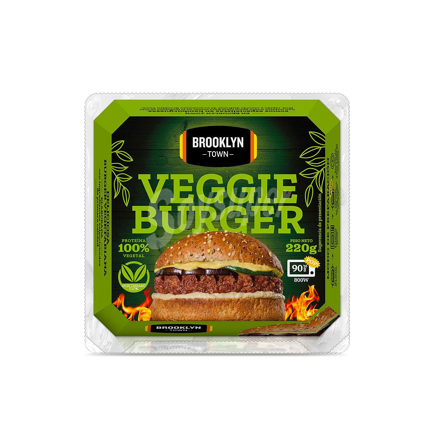 Hamburguesa vegetal Veggie Burger Brooklyn Town