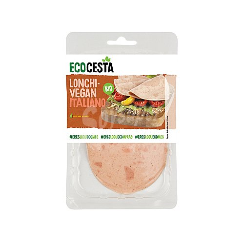 Ecocesta Lonchas veganas ecológicas sabor mortadela ecocesta