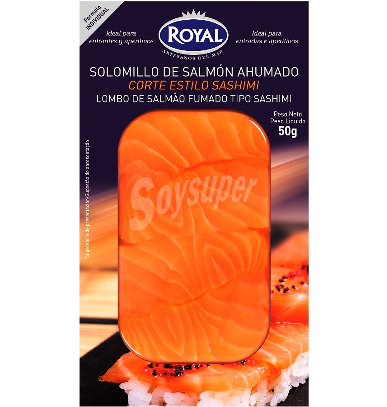 Solomillo royal salmón ahumado