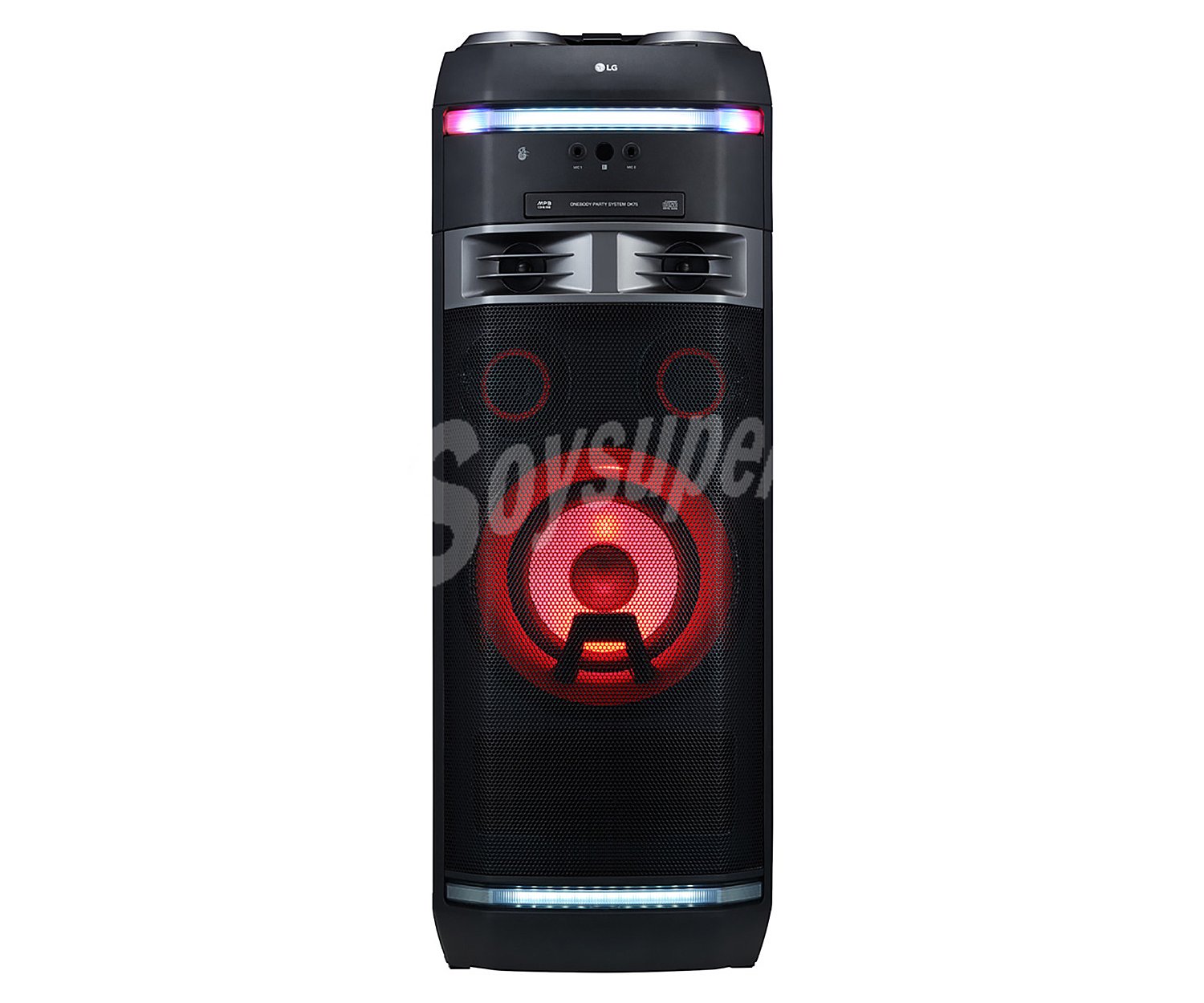 Equipo hifi 1000w de potencia, reproductor de CD multiformato, usb, Bluetooth, iluminación led, karaoke OK75