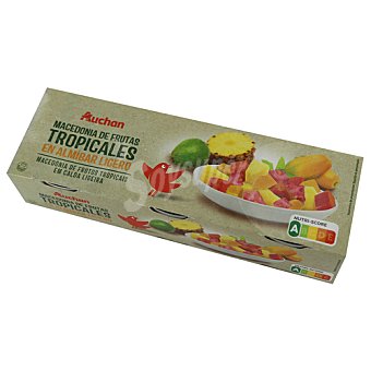 Producto alcampo Macedonia de frutas tropicales en almíbar producto alcampo 411 G