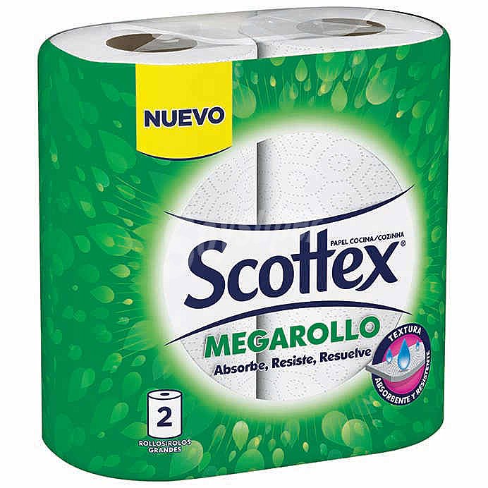 Papel de cocina megarollo Scottex