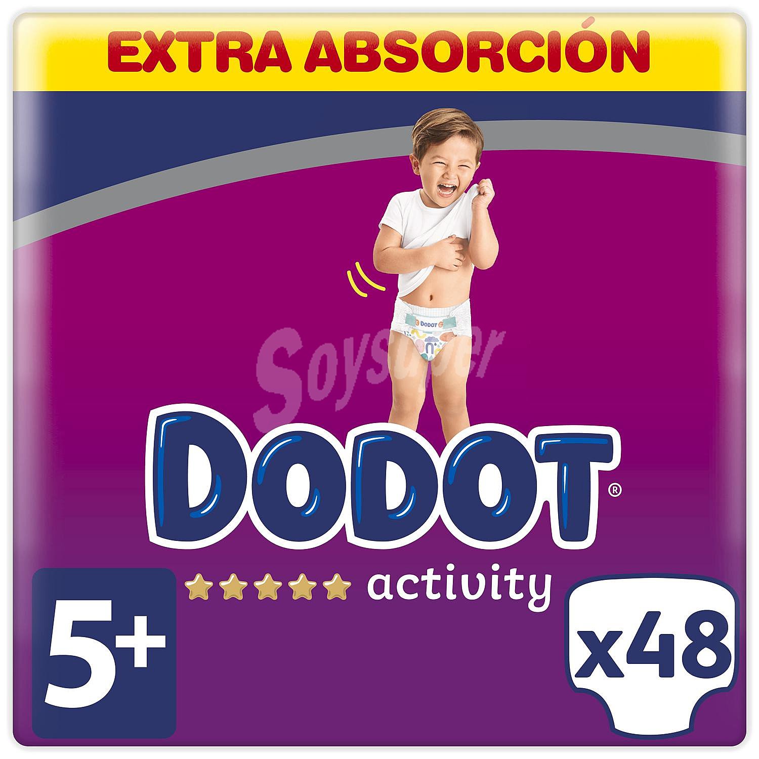 Pañal 12-17 kg Talla 5 Extra dodot Activity