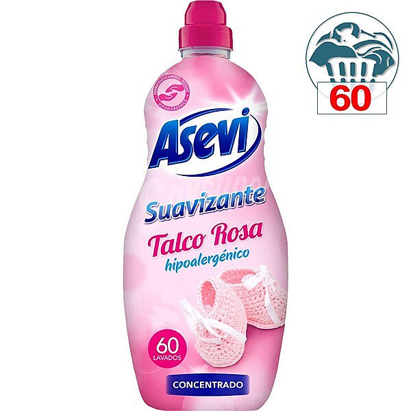 Suavizante concentrado higienizante Talco Rosa