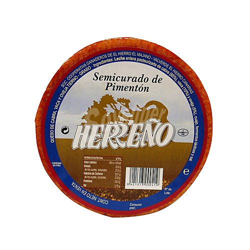 Herreño Queso semicurado mezcla al pimentón herreño