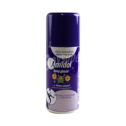 Arnidol Spray glacial para el alivio inmediato en lesiones musculares y articulares, arnidol