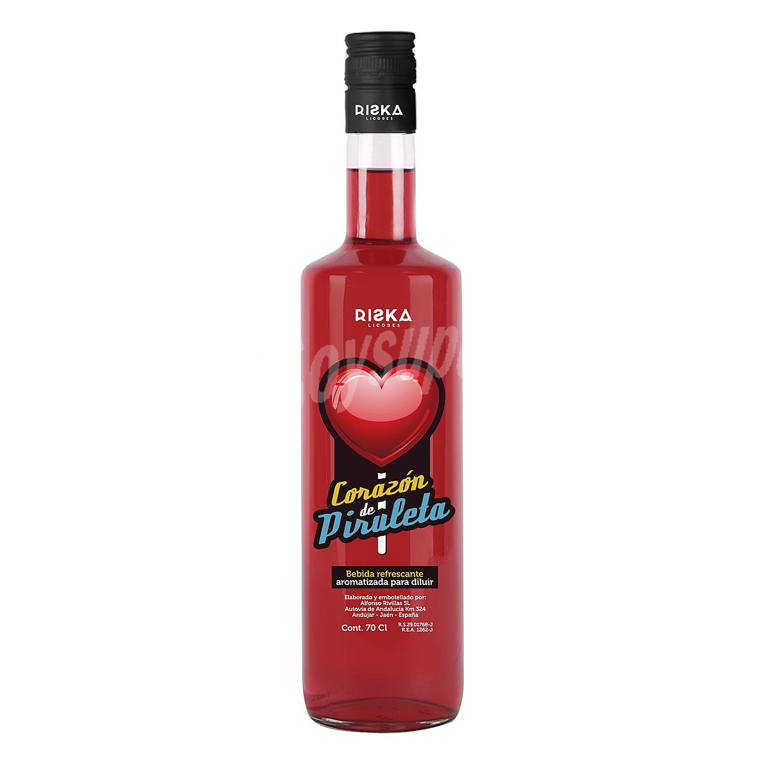 Licor Corazón de Piruleta Riska sin alcohol