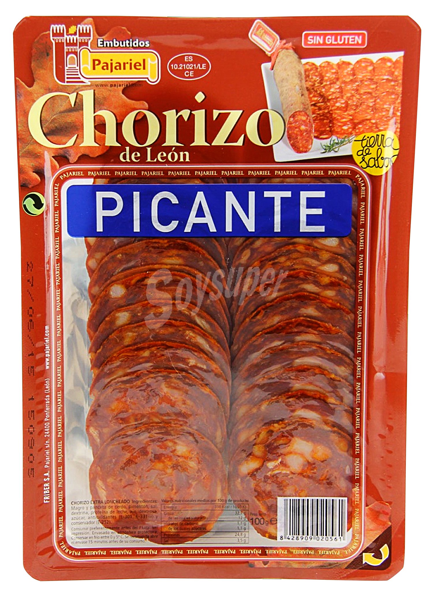 Chorizo picante lonchas