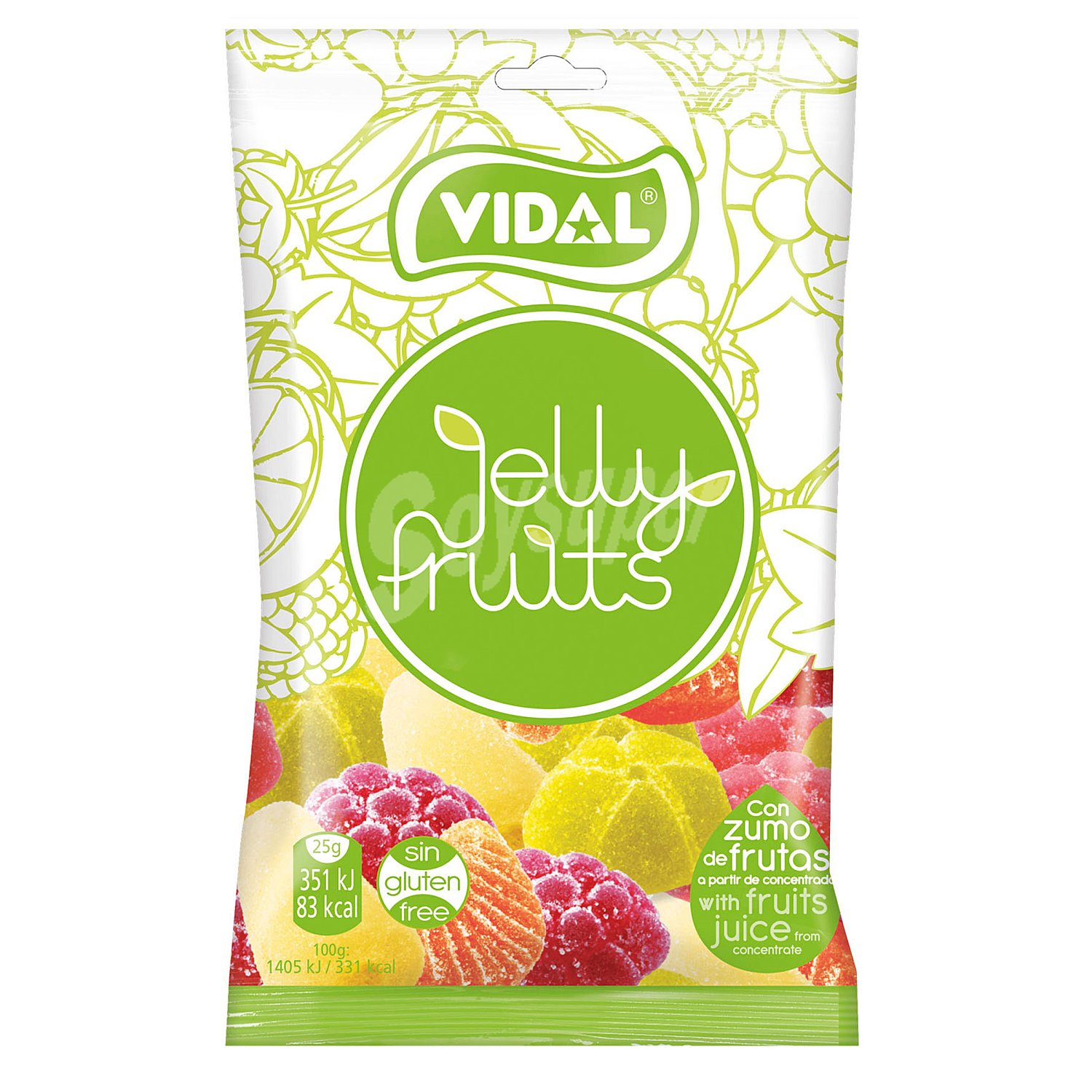 Gominolas jelly fruits bolsa 100 gr