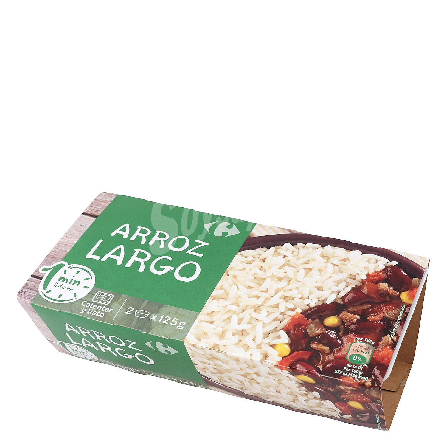 Arroz largo para microondas Carrefour