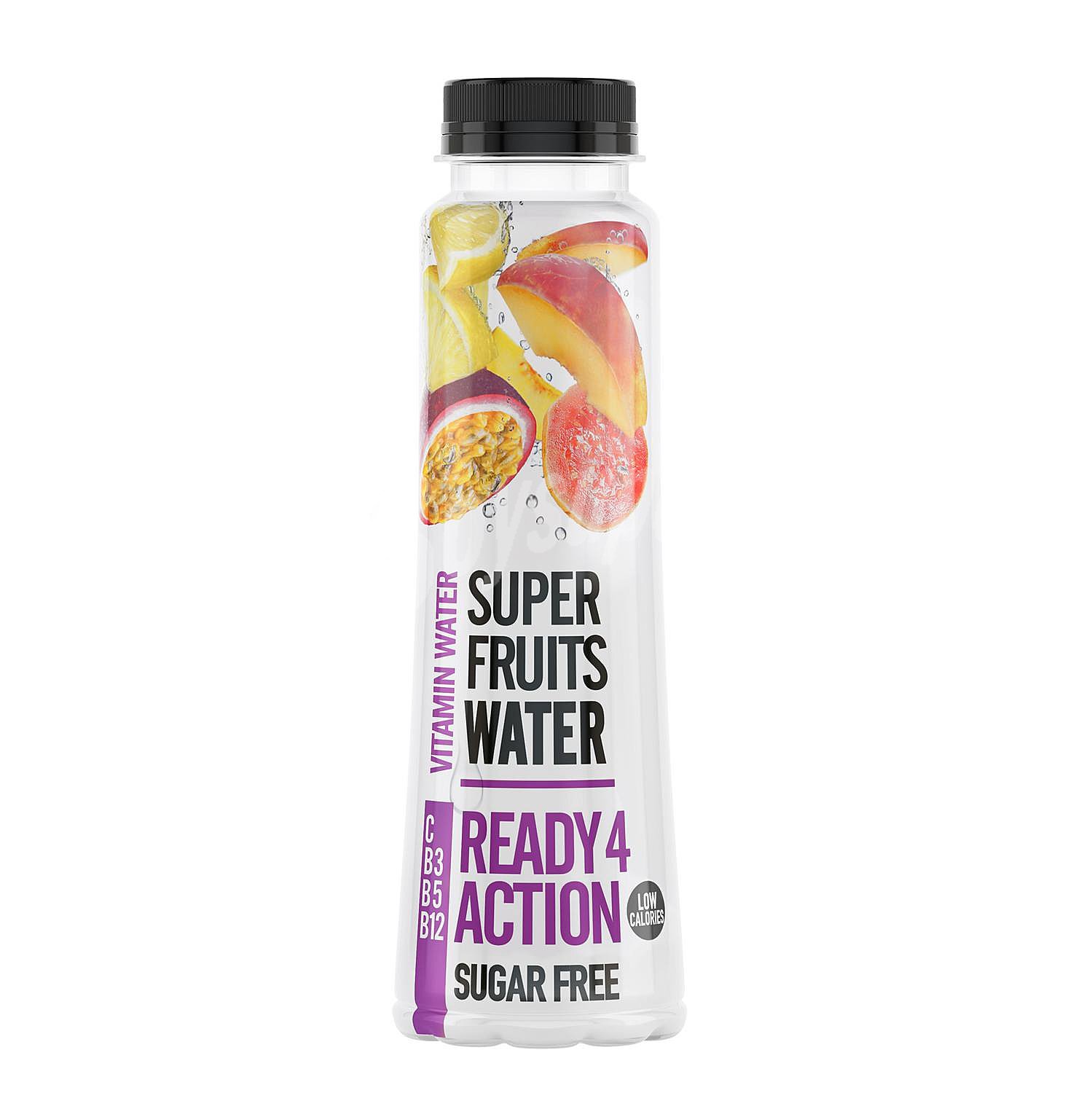 Super Fruits Water ready 4 action sin azúcar